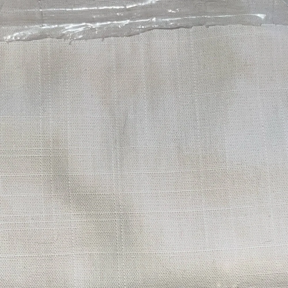 IKEA Ritva light-filtering curtains-white cotton-1 pair 57“x118“-NWT-tiny stain